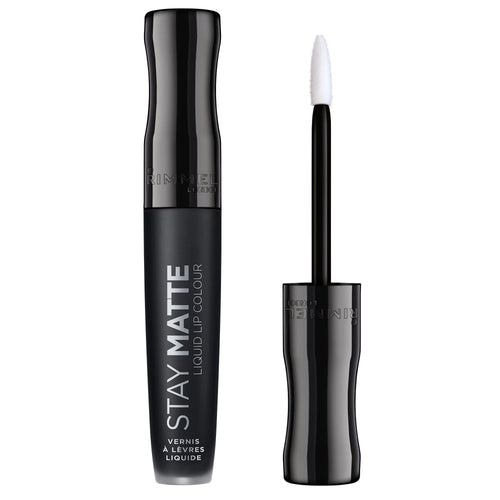 Rimmel London - Stay Matte Liquid Lip Colour, 0.18fl Oz 5.5ml, 840 Pitch Black