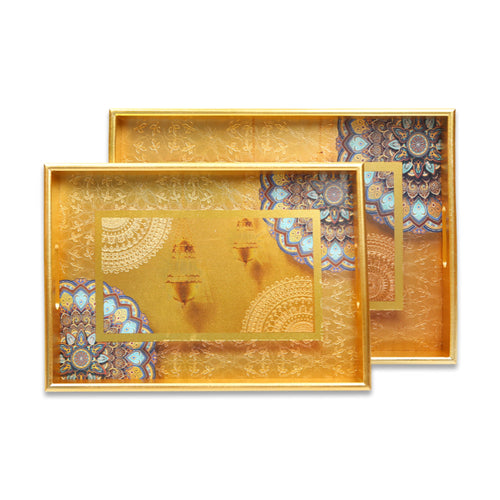 TRAY SET 2PC WOODEN IR 1938-2