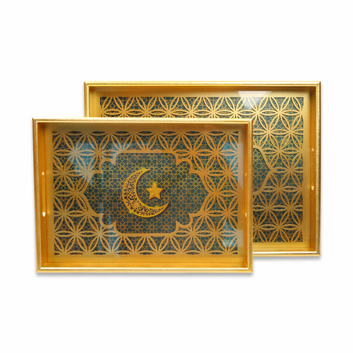 TRAY SET 2PC WOODEN IR 1938-3