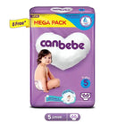 Canbebe Comfort Dry Diapers Mega Pack Extra Large Size 6 - 58 Pcs