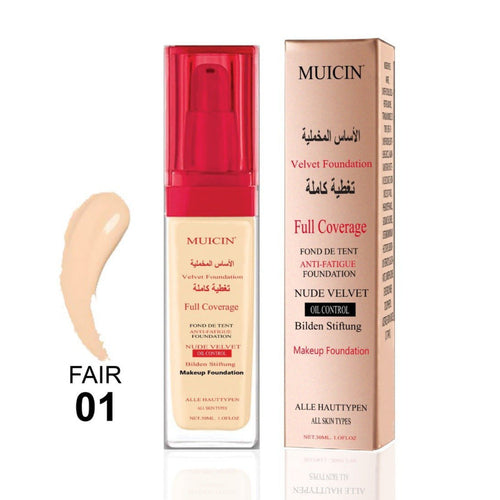 Muicin - Nude Velvet Full Coverage Foundation - 30ml
