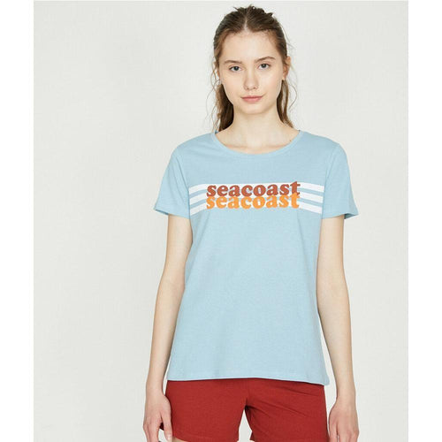 Koton Letter Printed T Shirt Blue