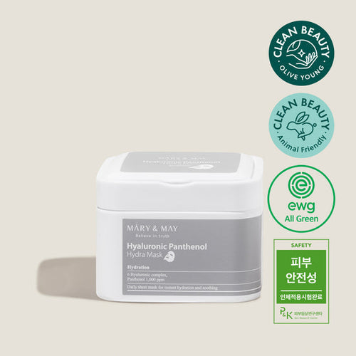 Mary&may - Hyaluronic Panthenol Hydra Mask 30ea