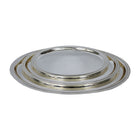 TRAY SET 3PC STEEL OVAL NAJIB NB5704