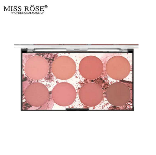 Miss Rose 8 Colors Blush Kit For Women 28g 7004-076n