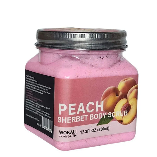 Wokali Peach Sherbet Body Scrub 350ml Wkl692