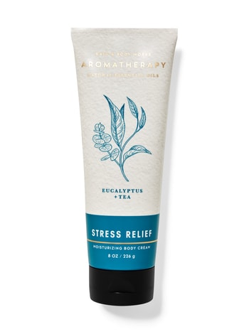 Bath & Body Works- Aromatherapy Natural Essential Oil Body Cream Eucalyptus+ Tea