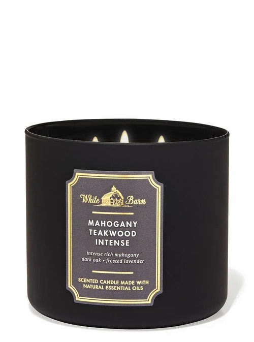 Bath & Body Works - Mahagony Teakwood Intense 3 Wick Candles 414gms