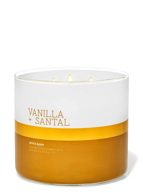 Bath & Body Works Vanilla Santal 3 Wick Candles 414gms