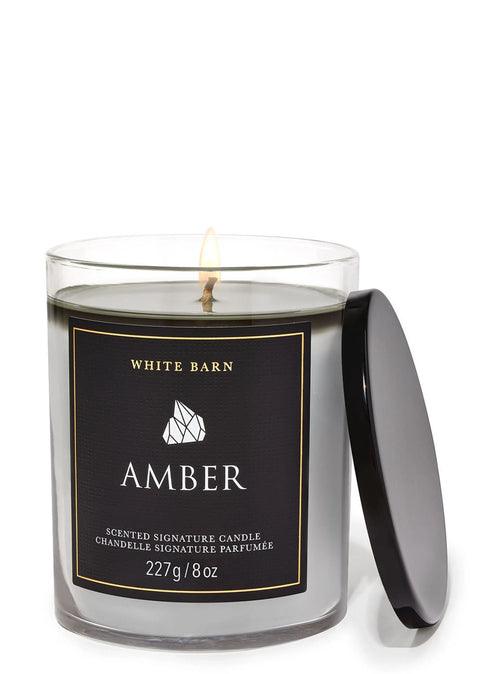 Bath & Body Works - Amber Single Wick Candles 226g