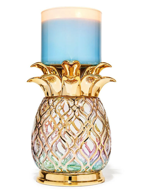 Bath & Body Works - Pineapple 3 Wick Candle Holders