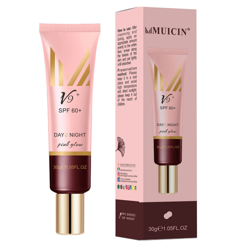 Muicin - V9 Pink Glow Day & Night Cc Primer Cream - Your Perfect Base
