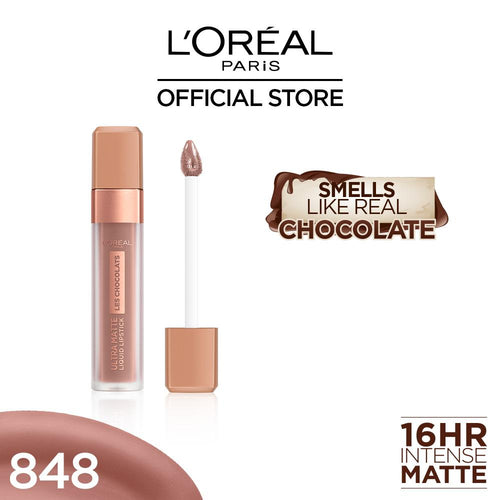 Loreal Paris- Infallible Les Chocolats Liquid Lipstick - 848 Dose Of Cocoa