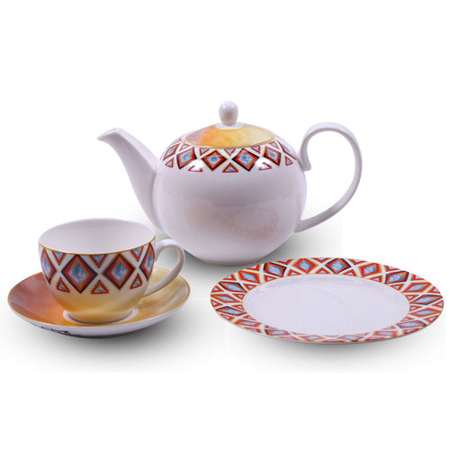 TEA SET BONE CHINA 24PC T17342