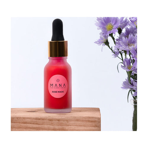 Mana Beauty- Rose Magic Cheek And Lip Stain Exotic Natural Blush 15 Ml