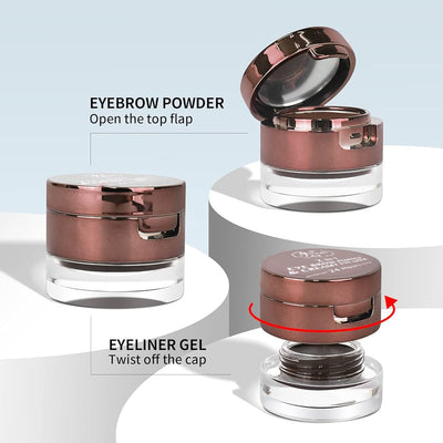 S/F 2 IN 1 EYE BROW POWDER & CREAMY EYE LINER SF 867