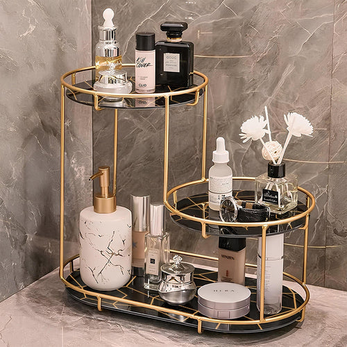 Home.co - 3 Tier Golden Vanity Stand (random Color)