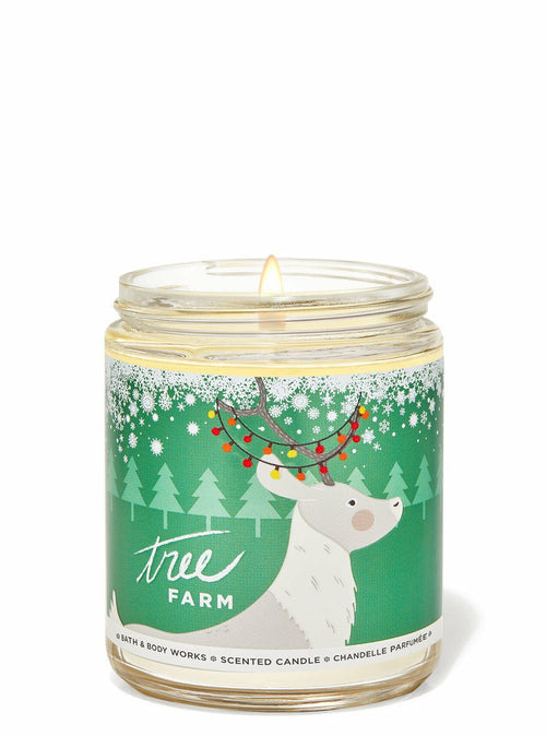 Bath & Body - Works Tree Farm Single Wick Candles 198g
