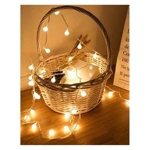 Shein- 20pcs Round Bulb String Light