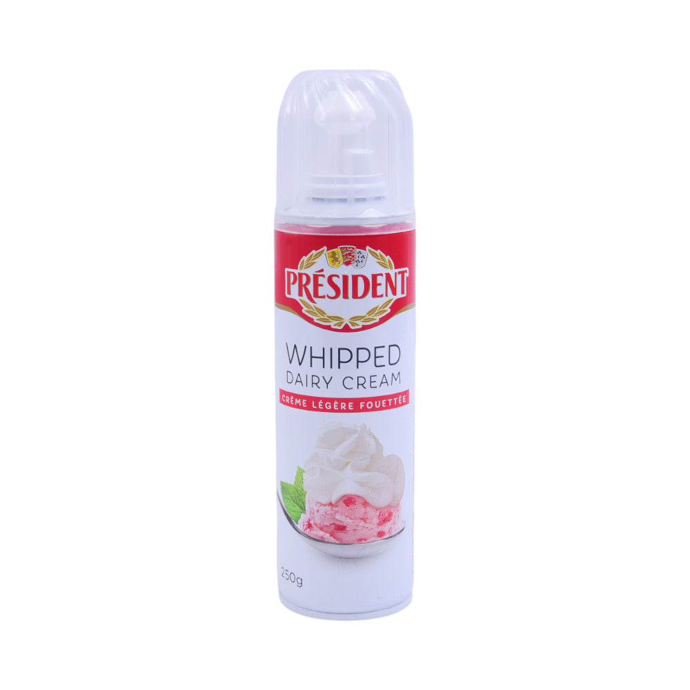 PRESIDENT WHIPPED DAIRY CREAM 250G