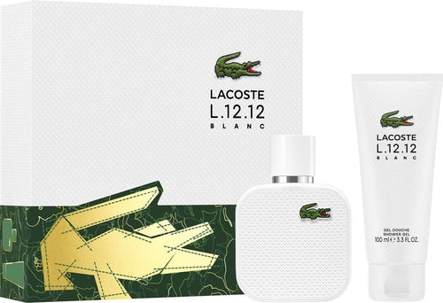 Gift Set - Lacoste L.12.12 Blanc Men 3s Set (edt 100ml +7.5ml+ Edt 100ml S/g)