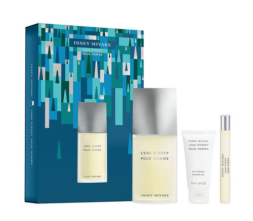 Gift Set - Issey Miyake L'eau D Issey Men 3s Set(edt 125ml+s/gel+15ml Mini)