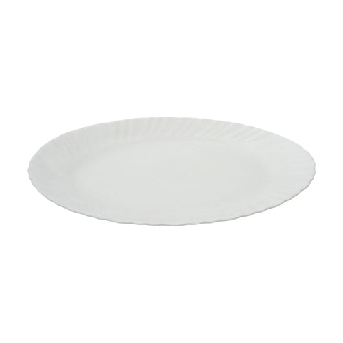 DISH OVAL MANAL WHITE M0048