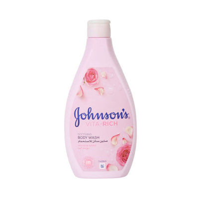 JOHNSONS BODY WASH ROSE WATER 400 ML BASIC