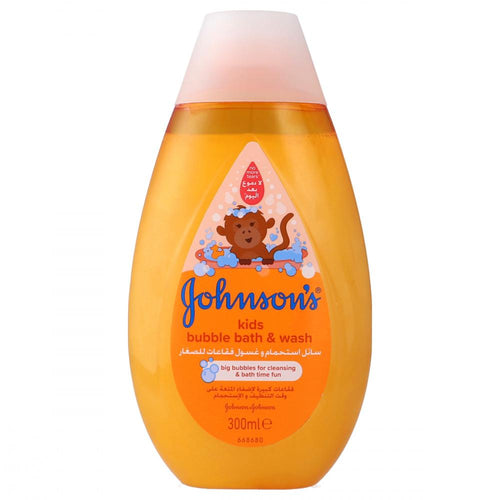 JOHNSONS KIDS BUBBLE BATH & WASH 300 ML