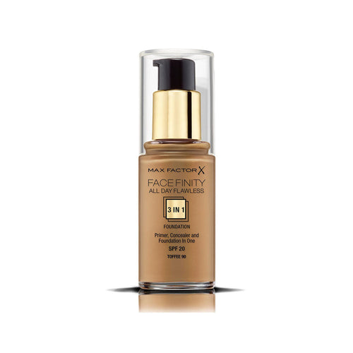 Max Factor - Face Finity 3 In 1 Foundation- 90 Toffee, 30 Ml