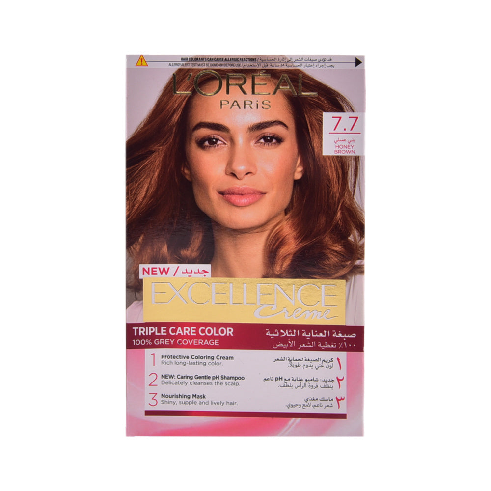 LOREAL EXCELLENCE CREME HONEY BROWN 7.7 PC