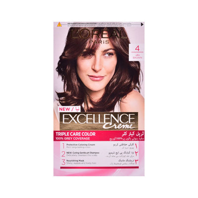 LOREAL EXCELLENCE 4 BROWN - PAK