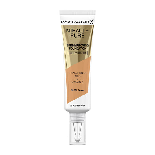 Max Factor - Miracle Pure Skin Improving Foundation - 70 Warm Sand 30 Ml