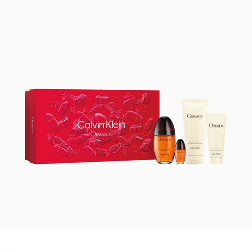 Calvin Klien - Obsession Women (edp 100ml + 15ml Mini + 200ml B/l + 100m S/g) 4pcs
