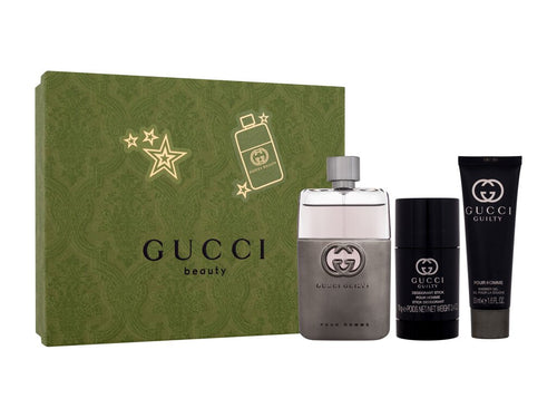 Gucci Guilty Men (edt 90ml + Deo Stick 70gm + S/g 50ml ) 3pcs Gift Set