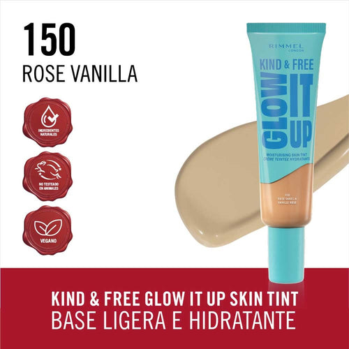 Rimmel Kind & Free Liquid Foundation 30ml Moisturising Rose Vanilla Iv