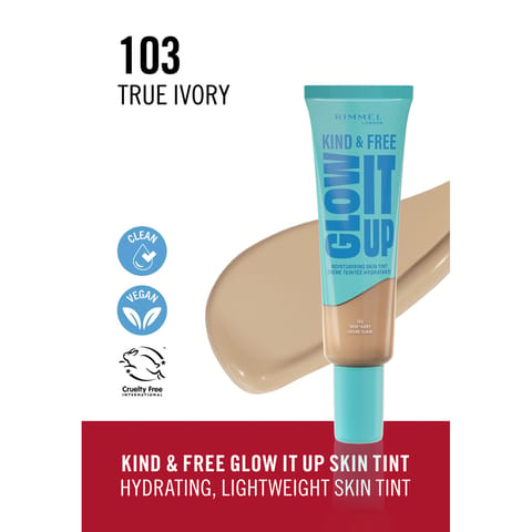 Rimmel Kind & Free Liquid Foundation 30ml Moisturising True Ivory Iv