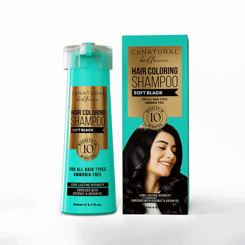 Conturals - Hair Coloring Shampoo – Soft Black