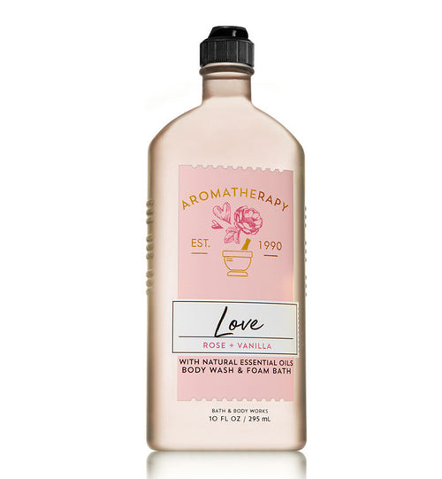 Bath & Body Works- Aromatherapy Rose Vanilla Body Wash & Foam Bath, 295ml