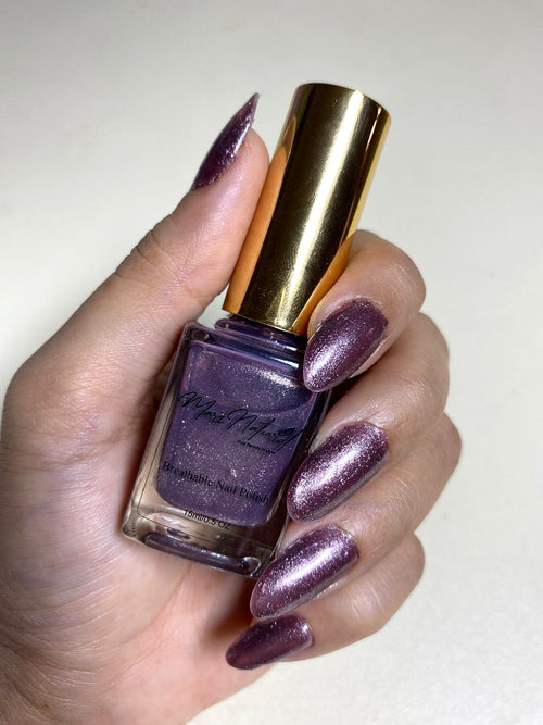 Ecomdyno - Amethyst Glitter - Breathable Nail Polish