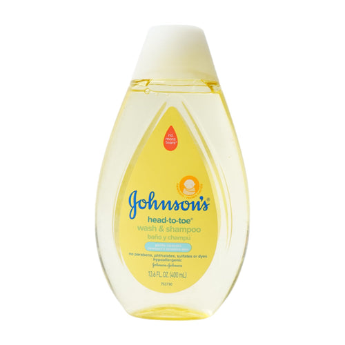 JOHNSONS BABY WASH & SHAMPOO HEAD TO TOE 400 ML