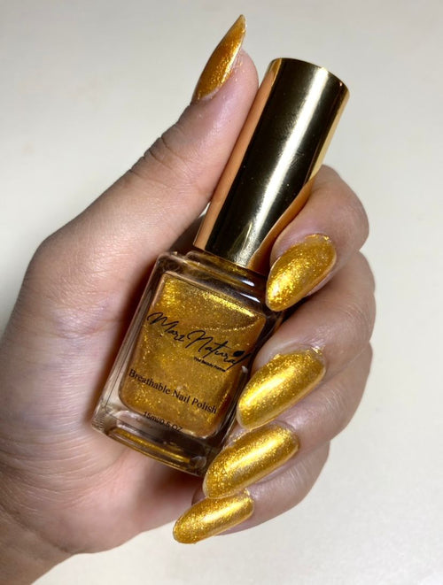 Ecomdyno - Golden Metallic - Breathable Nail Polish