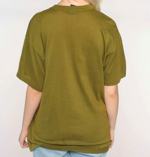 Vybe - Drop Shoulder T-shirt - Olive Green