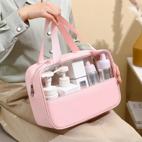 The Original - Maytoo Premium Faux Leather Waterproof Toiletries Cosmectic Wash Bag Large