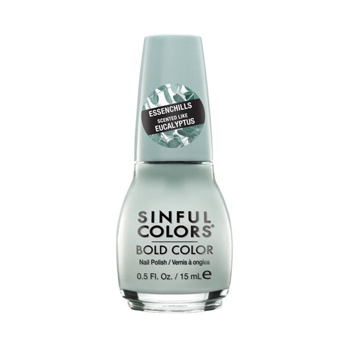Essence Sinful Colors- Essen Chills Nail Polish With Unique Pastel Pigments, Aromatic & Calming Scented Nailpaint - Eucalyptahhh