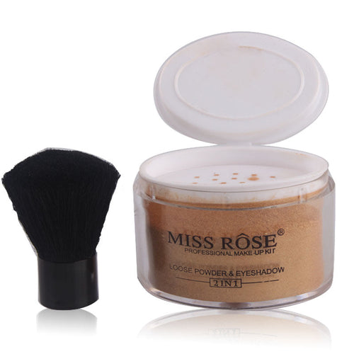 Miss Rose 2 In 1 Natural Three-dimensional Eye Shadow & Highlight