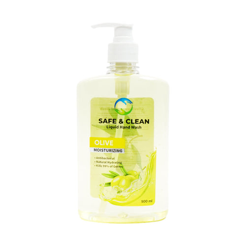 SAFE & CLEAN LIQUID HAND WASH OLIVE MOISTURIZING 500 ML