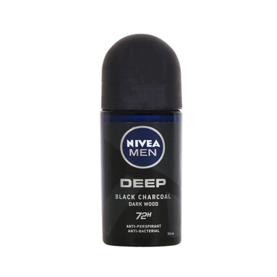 NIVEA ROLL ON MEN DEEP BLACK CARBON CHARCOAL DARK W 50 ML
