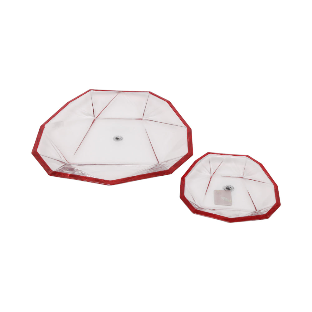 CAKE PLATE SET 7PC WALTHER BIJOU CHERRY RED 1204006 / 120400