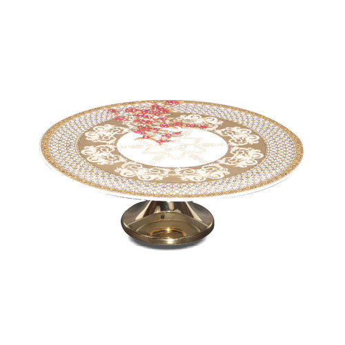 CAKE DISH VERSACE CHRISTM YOUR HEART 12845 PC